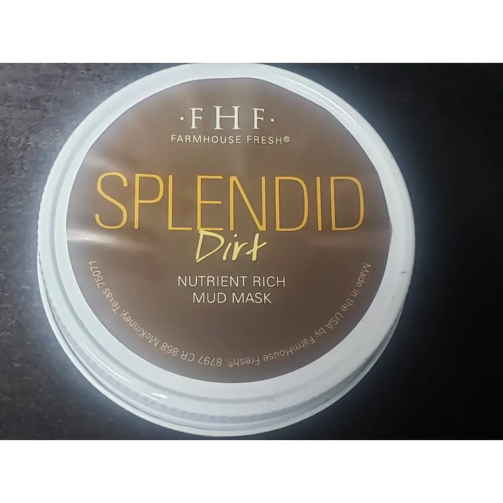 FarmHouse Fresh Splendid Dirt Nutrient-Rich Mud Mask Pumpkin Scent  , 3.2 Fl Oz